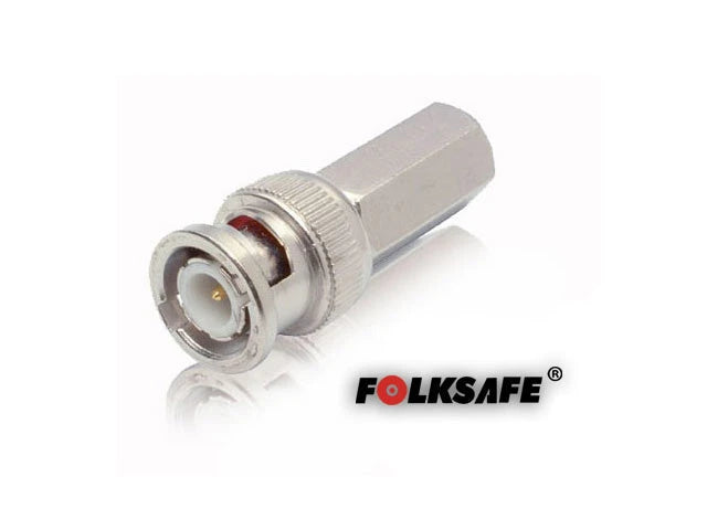 CONECTOR RG59 ENROSCAR, BNC MACHO HEXAGONAL FOLKSAFE, NO REQUIERE HERRAMIENTA ESPECIALIZADA PARA INSTALACIÓN, UTILIZAR CABLE COAXIAL RG59, MEDIDAS DEL CONECTOR 13.9 X 24.8 MM-Adaptadores-FOLKSAFE-Bsai Seguridad & Controles