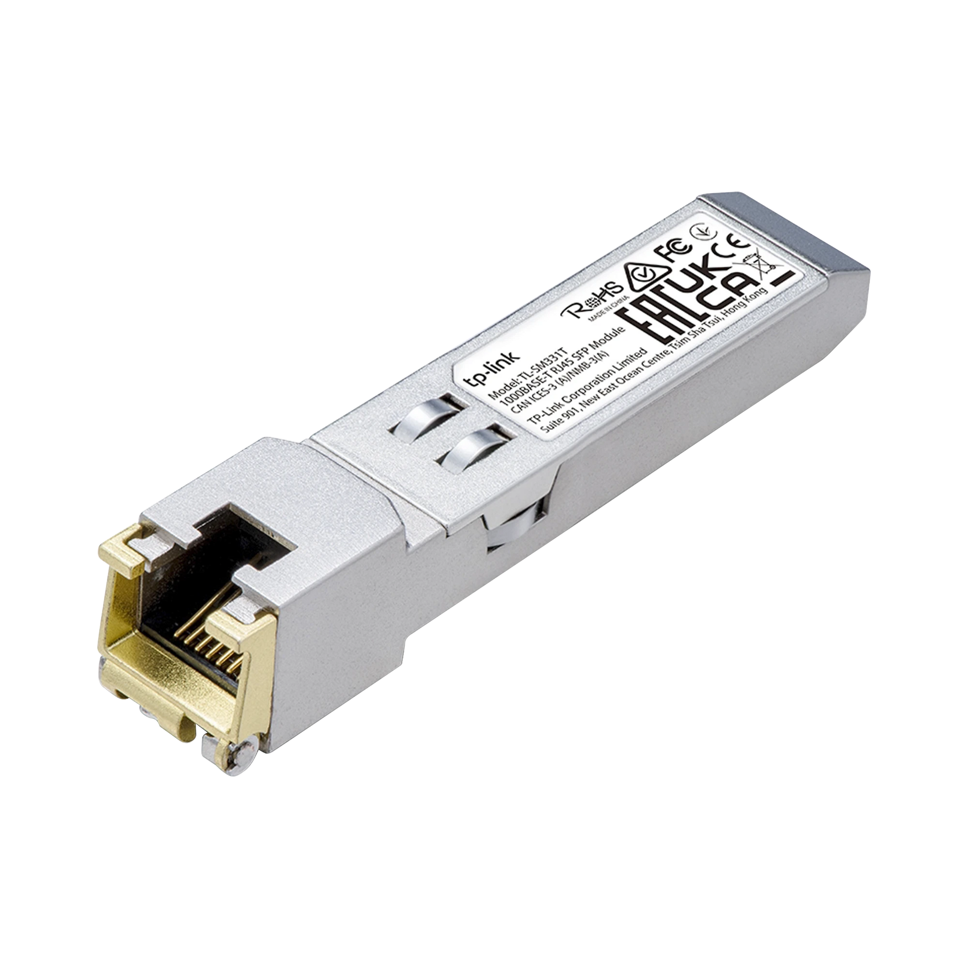 TRANSCEPTOR MINI-GBIC SFP RJ45 / ADMITE 1000BASE-T / HASTA 100 METROS / CONECTOR RJ45 (1G)-Networking-TP-LINK-Bsai Seguridad & Controles
