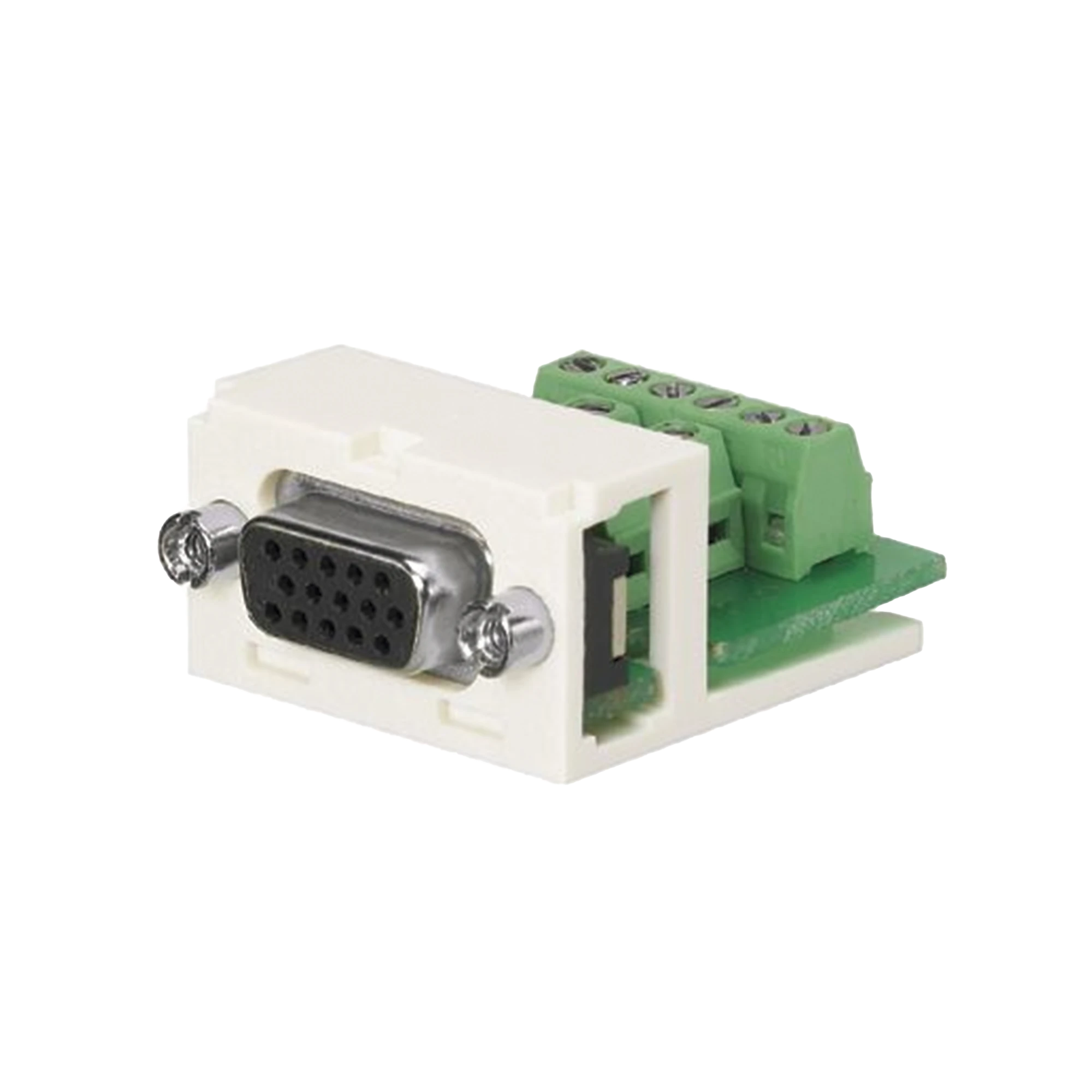 CONECTOR SUB-D DE 15 PINES TIPO ATORNILLABLE, USO EN 2 PUERTOS MINI-COM, COLOR BLANCO MATE-Cableado de Cobre-PANDUIT-Bsai Seguridad & Controles