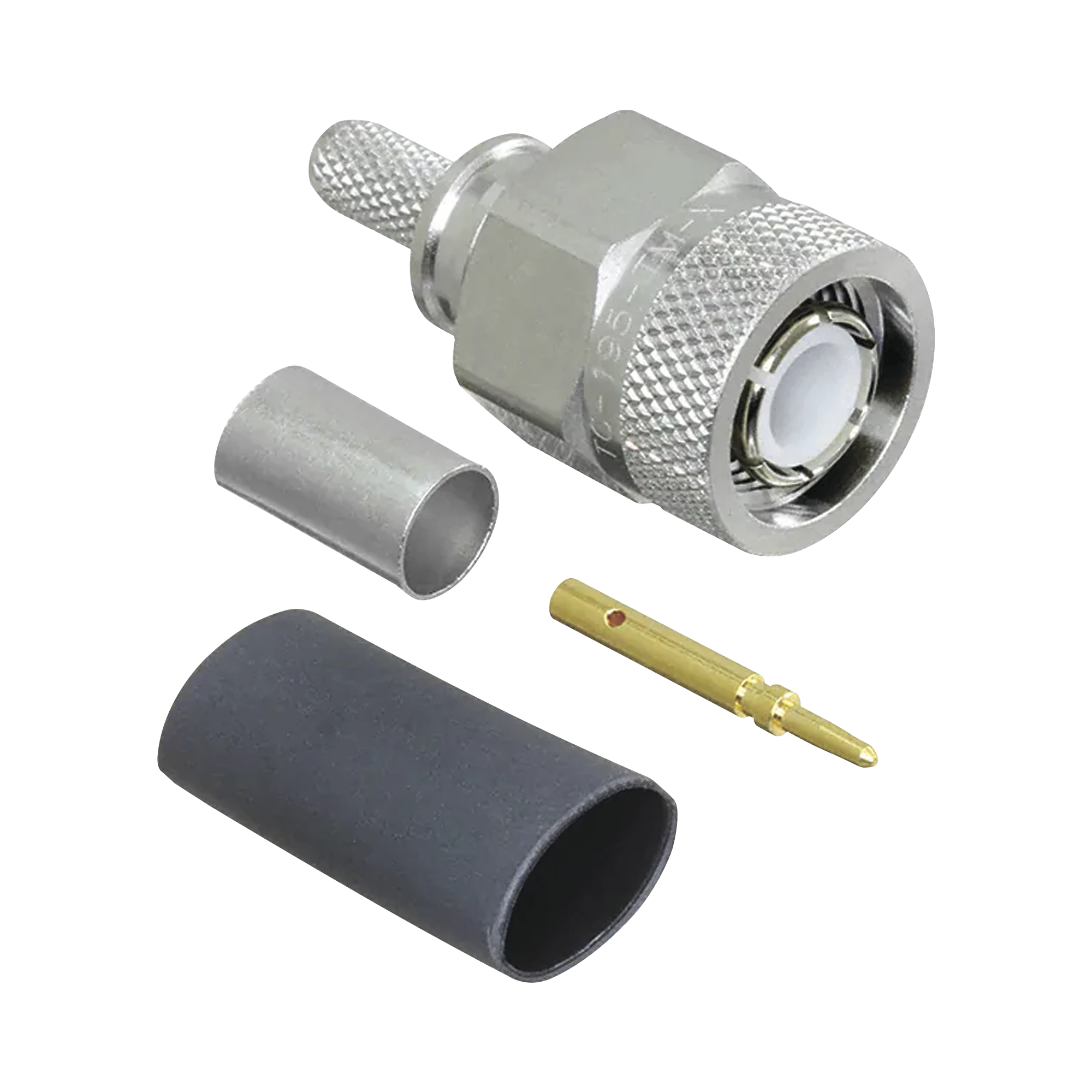 CONECTOR TNC MACHO DE ANILLO PLEGABLE PARA LMR-195, LMRLW-195, RG58, RG142.-Conectores-TIMES MICROWAVE-Bsai Seguridad & Controles