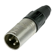 CONECTOR XLR 3 PINES MACHO, IDEAL PARA CONEXIONES DE MICRÓFONOS, MEZCLADORAS, EQUIPO DE AUDIO PROFESIONAL-Megafonia y Audioevacuacion-EPCOM PROAUDIO-Bsai Seguridad & Controles