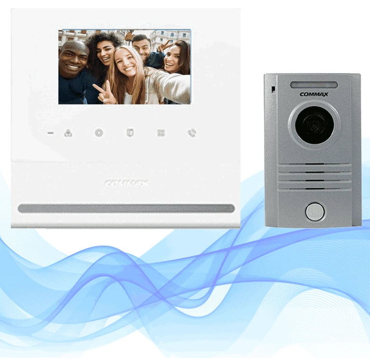 COMMAX CDV43YP - PAQUETE DE MONITOR CON PANTALLA DE 4.3 PULGADAS MANOS LIBRES INCLUYE FRENTE DE CALLE DE ALUMINIO CON RELAY PARA APERTURA DE PUERTA/ CONEXION A 4 HILOS-Kits de Videoporteros-COMMAX-Bsai Seguridad & Controles