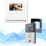 COMMAX CDV43YPI - PAQUETE DE MONITOR DE 4.3 PULGADAS MANOS LIBRES PARA RESPUESTA CON AUDIO Y VIDEO INCLUYE FRENTE DE CALLE CON CUBIERTA METALICA / CONEXION A HILOS-Kits de Videoporteros-COMMAX-Bsai Seguridad & Controles