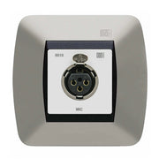 CONEXIÓN CAJA 60 MM. XLR HEMBRA DE PARED. BLANCO.-Audio IP-EGI AUDIO SOLUTIONS-Bsai Seguridad & Controles