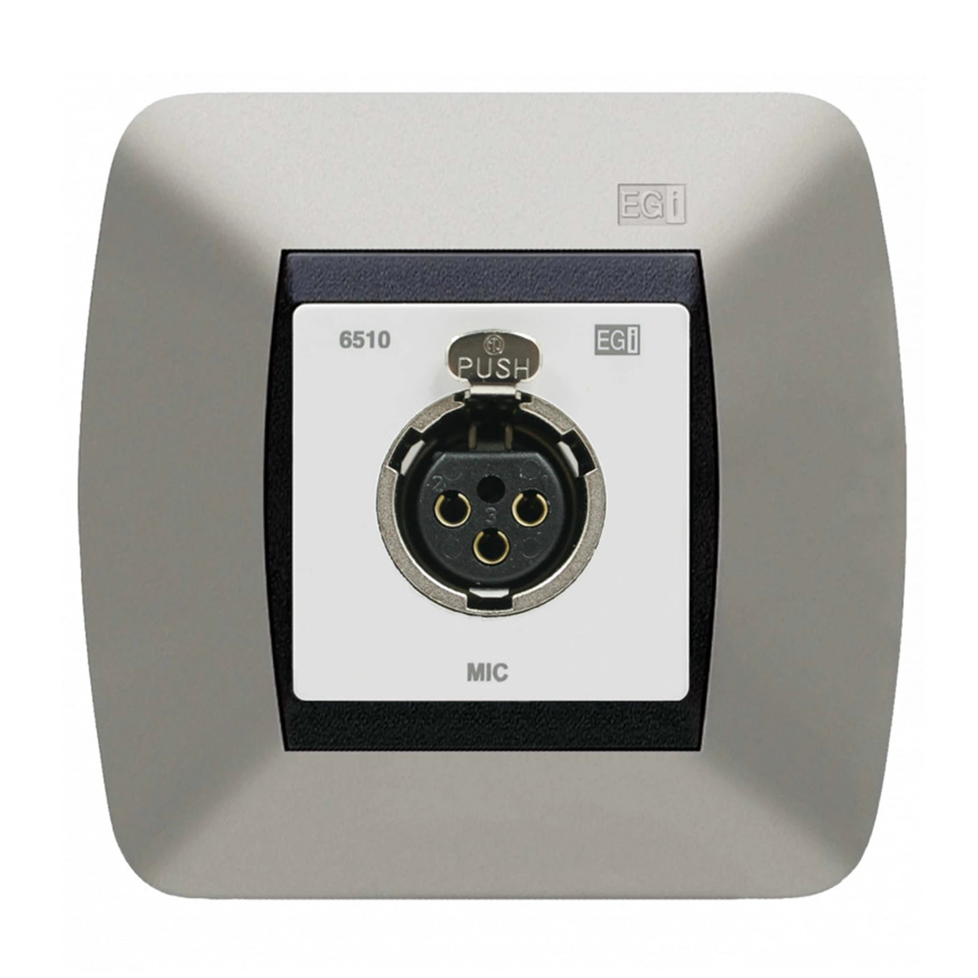 CONEXIÓN CAJA 60 MM. XLR HEMBRA DE PARED. BLANCO.-Audio IP-EGI AUDIO SOLUTIONS-Bsai Seguridad & Controles