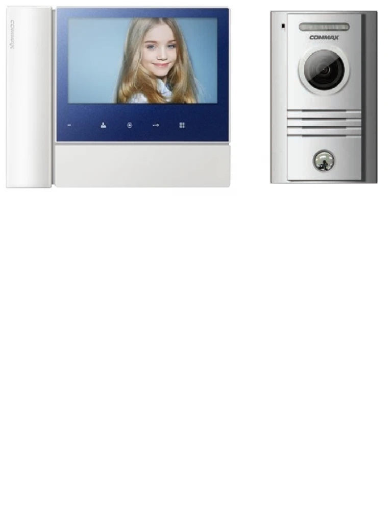 COMMAX CDV70N2DRC40KPAQ - MONITOR COLOR 7 PULGADAS Y FRENTE DE CALLE / SOPORTA 1 AURICULAR / CONEXION PARA MONITOR ADICIONAL-Kits de Videoporteros-COMMAX-Bsai Seguridad & Controles