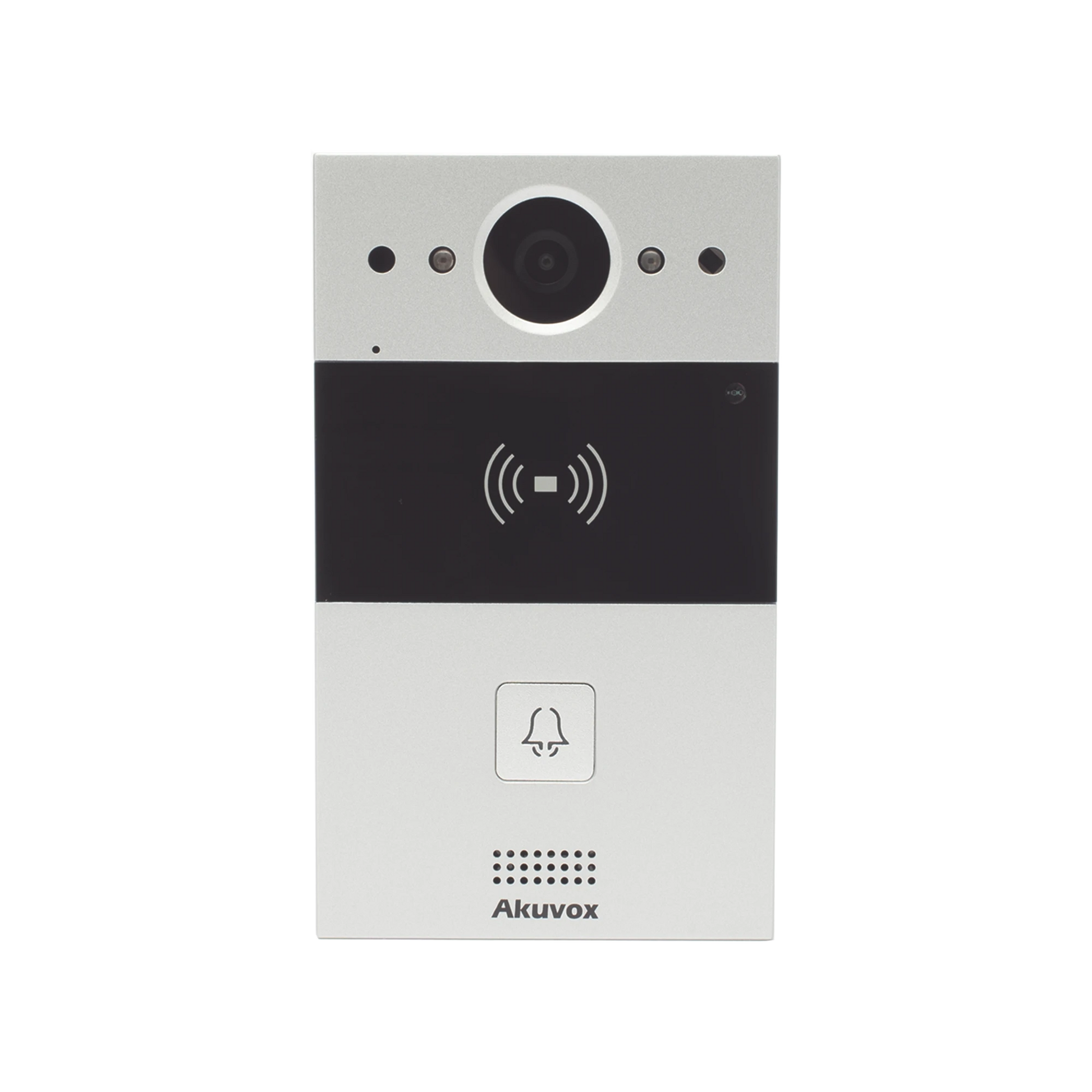 VIDEO PORTERO SIP DE 1 BOTÓN CON LECTOR DE TARJETAS / NOTIFICACIÓN A APP / NOTIFICACIÓN POR LLAMADA TELEFÓNICA / CONFIGURACIÓN EN LA NUBE-Videoporteros e Interfonos-AKUVOX-Bsai Seguridad & Controles