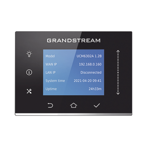 CONMUTADOR 500 USUARIOS, 2FXO, 2FXS, HASTA 75 LLAMADAS SIMULTANEAS, SOLUCIÓN PARA PYMES-VoIP y Telefonía IP-GRANDSTREAM-UCM6302A-Bsai Seguridad & Controles