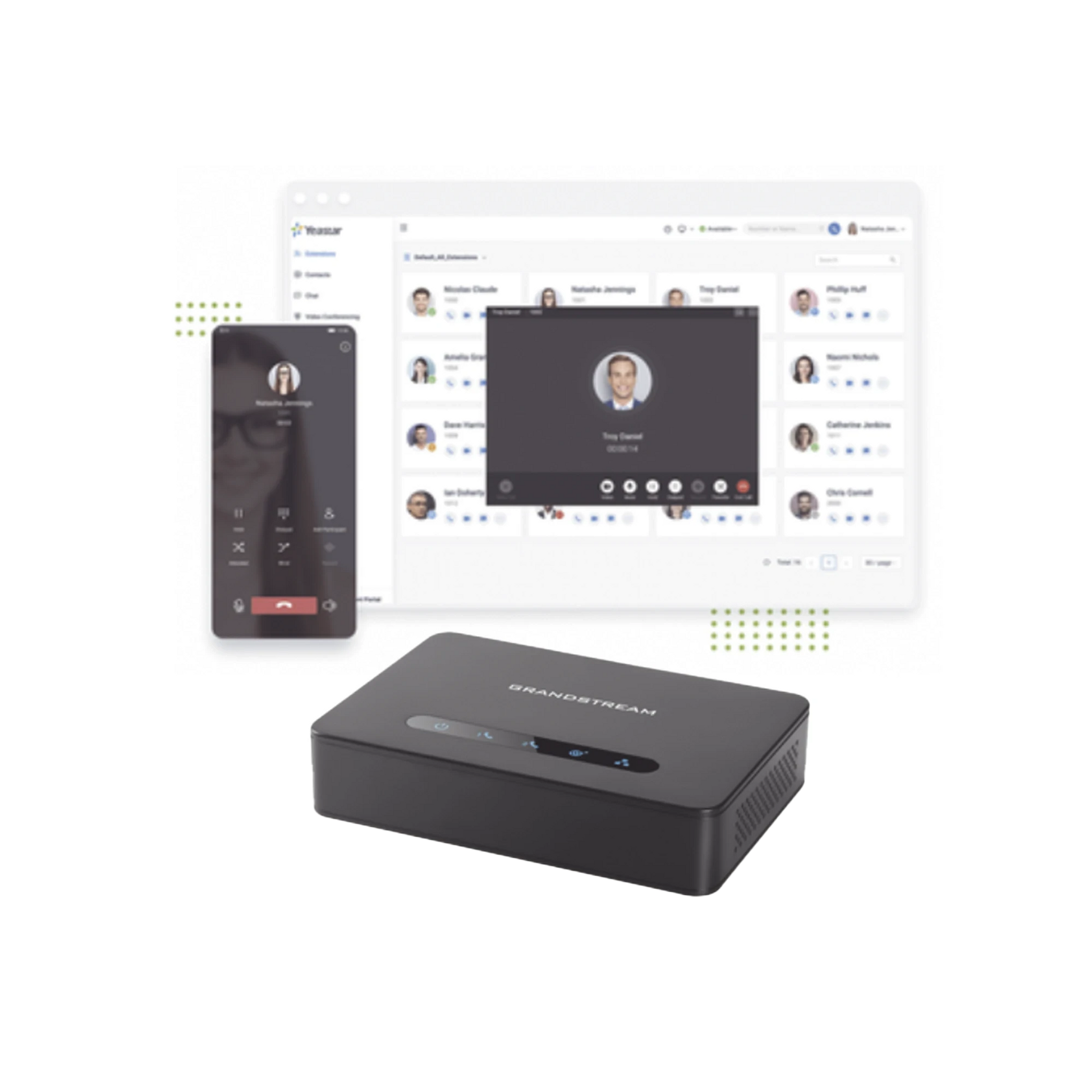 CONMUTADOR CLOUD YEASTAR, 5 EXTENSIONES ANUALES, GATEWAY FXO PARA TRONCAL ANALOGA-VoIP - Telefonía IP - Videoconferencia-YEASTAR-Bsai Seguridad & Controles