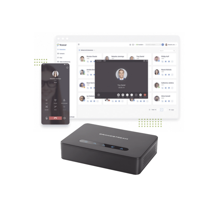 CONMUTADOR CLOUD YEASTAR, 5 EXTENSIONES ANUALES, GATEWAY FXO PARA TRONCAL ANALOGA-VoIP - Telefonía IP - Videoconferencia-YEASTAR-Bsai Seguridad & Controles