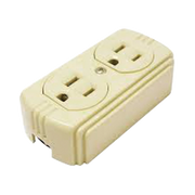CONTACTO DÚPLEX 127 VCA, 15 A MAX. PARA SOBREPONER (SIN PERFORAR LA SUPERFICIE).-Herramientas-SURTEK-Bsai Seguridad & Controles