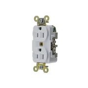 CONTACTO DÚPLEX 15 A 125 V 2 POLOS, 3 HILOS COLOR BLANCO (NEMA 5-15R). GRADO INDUSTRIAL.-Área Eléctrica-HUBBELL-HUB-HBL-5262W-Bsai Seguridad & Controles