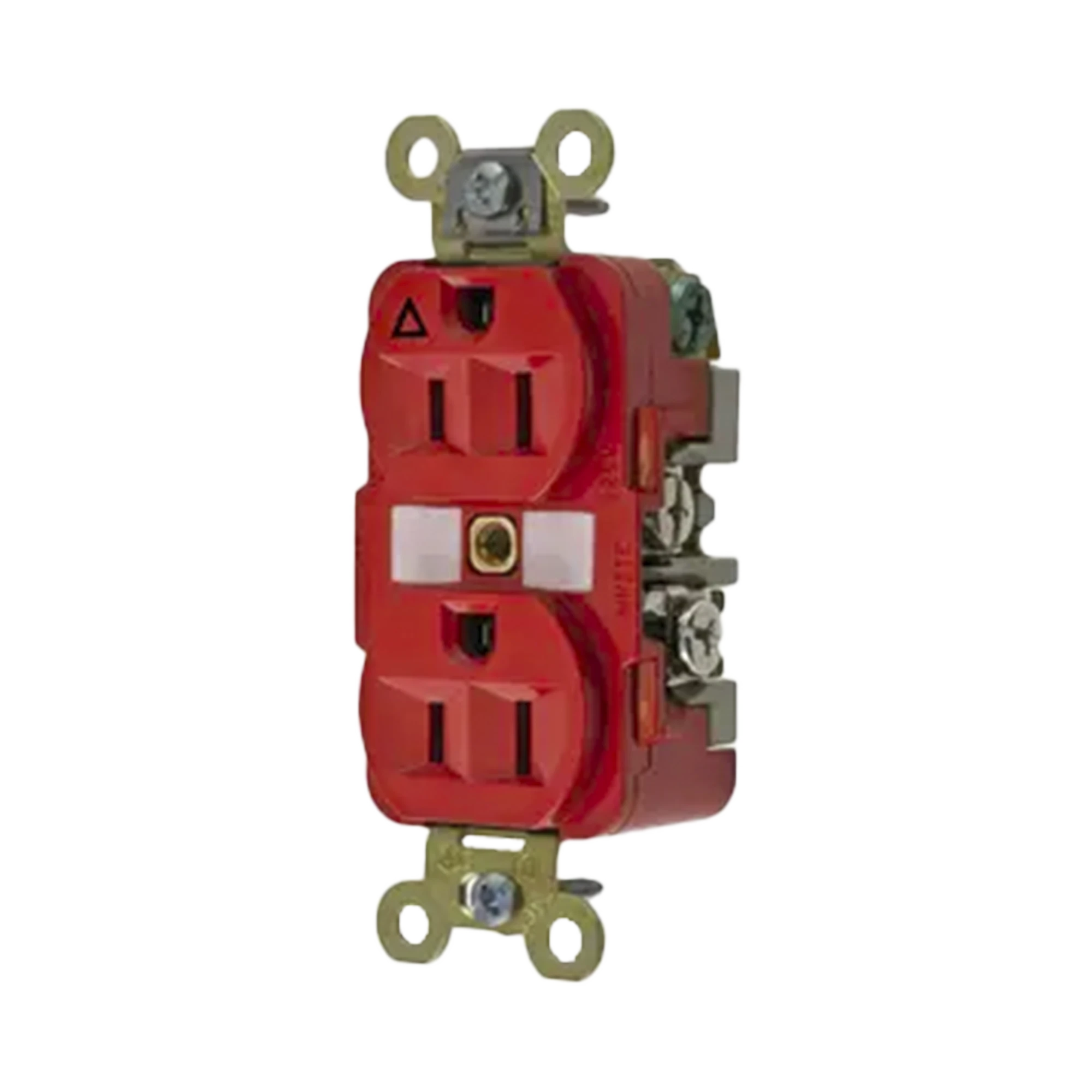 CONTACTO DÚPLEX 15A 125V 2 POLOS, 3 HILOS COLOR ROJO (NEMA 5-15R). GRADO INDUSTRIAL.-Herramientas-HUBBELL-Bsai Seguridad & Controles