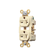 CONTACTO DÚPLEX 20 A 250 V / 2 POLOS 3 HILOS / NEMA 6-20R / GRADO INDUSTRIAL /COLOR MARFIL.-Área Eléctrica-HUBBELL-Bsai Seguridad & Controles
