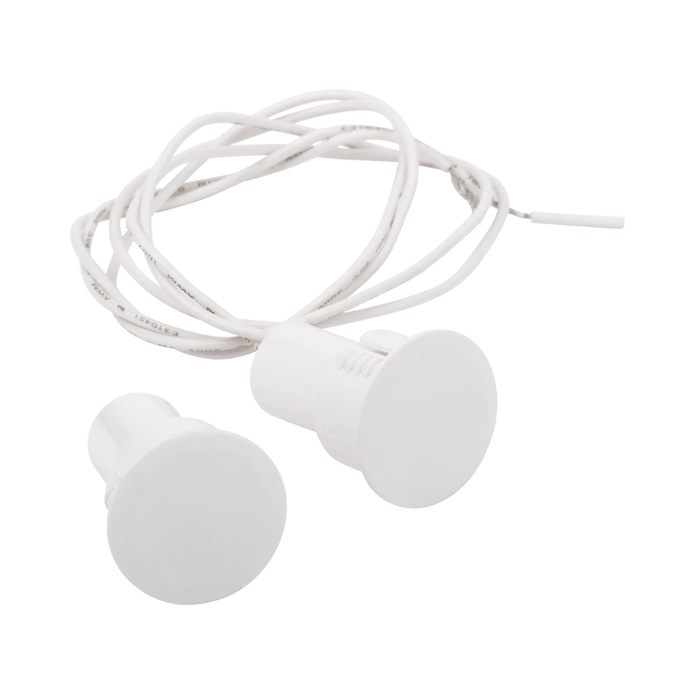 CONTACTO MAGNÉTICO UL CE PARA PUERTAS Y VENTANAS METÁLICAS, ALUMINIO Y MADERA DE EMPOTRAR COLOR BLANCO-Detectores / Sensores-SFIRE-Bsai Seguridad & Controles