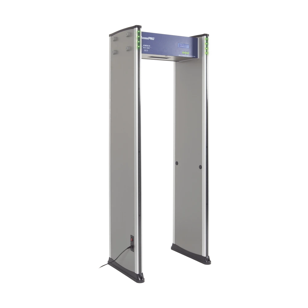 DETECTOR DE METALES DE 18 ZONAS/ USO EN INTERIOR/PROGRAMACIÓN CON CONTROL REMOTO / CONTADOR DE PERSONAS-Detectores de Metales-ACCESSPRO-Bsai Seguridad & Controles