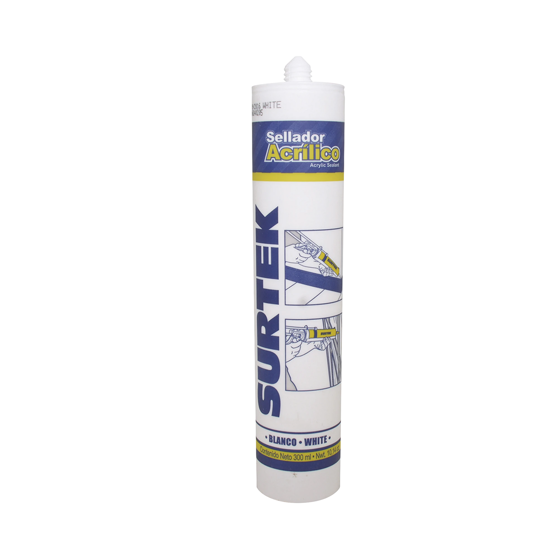 SELLADO ACRÍLICO /COLOR BLANCO / CONTENIDO 280 ML.-Herramientas-SURTEK-Bsai Seguridad & Controles