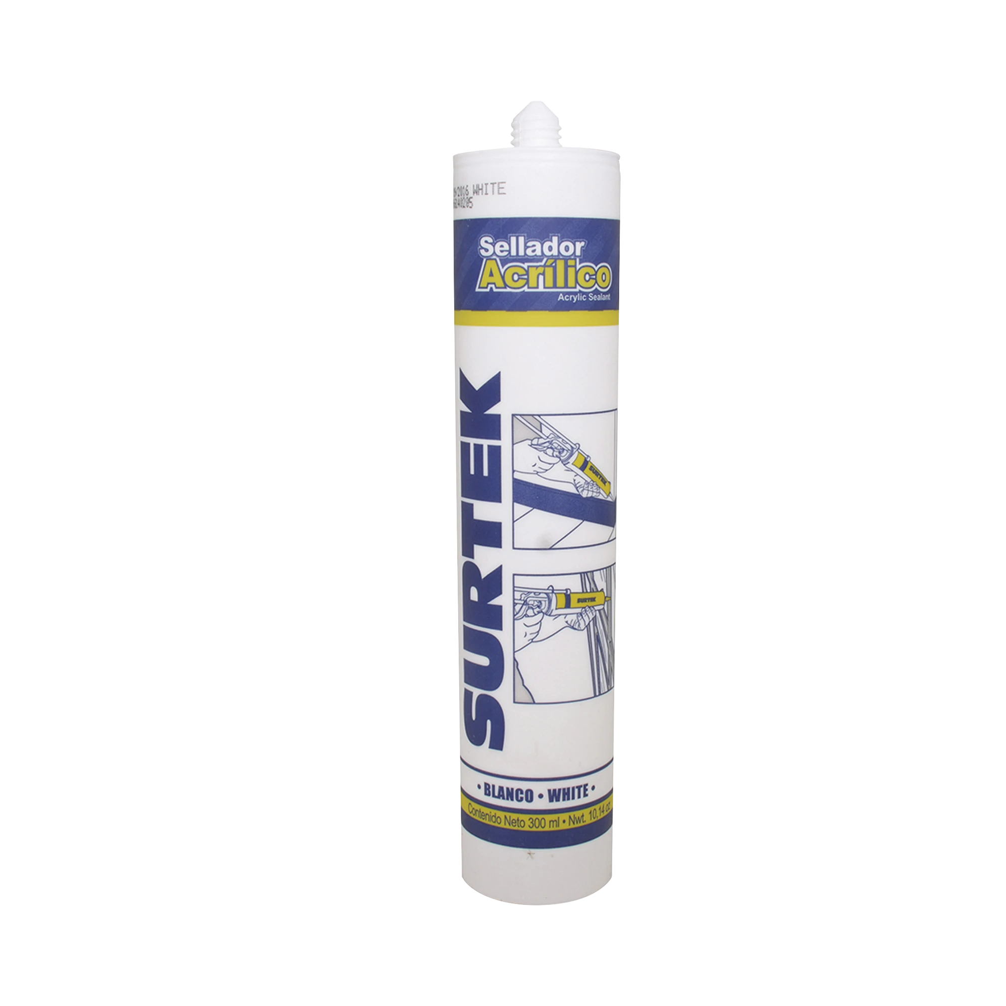 SELLADO ACRÍLICO /COLOR BLANCO / CONTENIDO 280 ML.-Herramientas-SURTEK-Bsai Seguridad & Controles