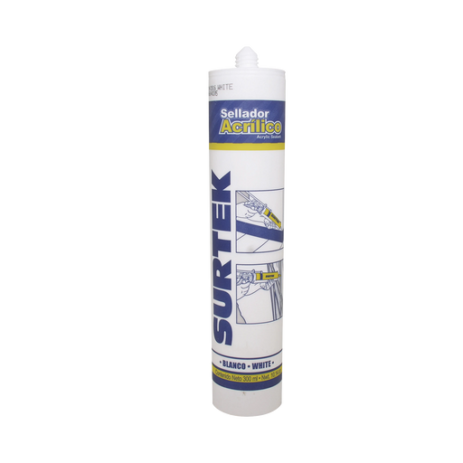 SELLADO ACRÍLICO /COLOR BLANCO / CONTENIDO 280 ML.-Herramientas-SURTEK-SYS-113-505-Bsai Seguridad & Controles