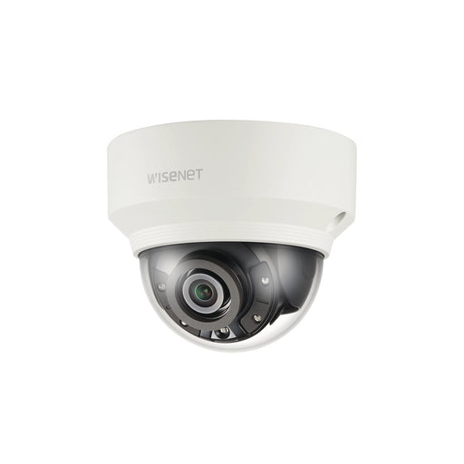 CÁMARA IP TIPO DOMO ANTIVANDÁLICO 5MP / LENTE 3.7MM / IR 30M / WDR 120DB / IP67 / H.265 & WISESTREAM / CONTEO DE PERSONAS-Cámaras IP-HANWHA TECHWIN WISENET-XNV-8020R-Bsai Seguridad & Controles