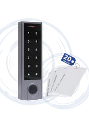 YLI YK1068APAK - TECLADO TOUCH PARA CONTROL DE ACCESO STANDALONE CON MÉTODOS DE VERIFICACIÓN POR HUELLA, TARJETAS ID O PASSWORD / SOPORTA EQUIPOS ESCLAVO POR PROTOCOLO WIEGAND / SEÑALES NC Y NO / CONTIENE 20TARJETAS #TARJETASGRATIS-Teclados-YLI ELECTRONIC-Bsai Seguridad & Controles