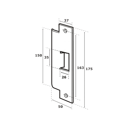 CONTRA PARA CERRADURA ABLOY (ABLEL410)-Cerraduras-ABLOY-ABL-4610-Bsai Seguridad & Controles