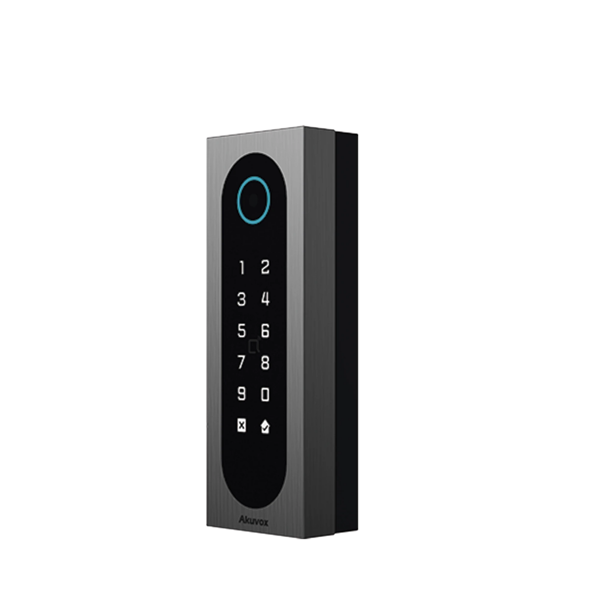 CONTROL DE ACCESO SLIM AKUVOX A08S / ALUMINIO Y VIDRIO TEMPLADO / IP65 & IK09 / CAPACIDAD PARA 20,000 TARJETAS / MÉTODOS DE ACCESO MULTI (QR, BLUETOOTH, PIN, RFID) / SOPORTA WIEGAND / 1 SALIDA DE RELAY-Paneles de Control de Acceso-AKUVOX-Bsai Seguridad & Controles