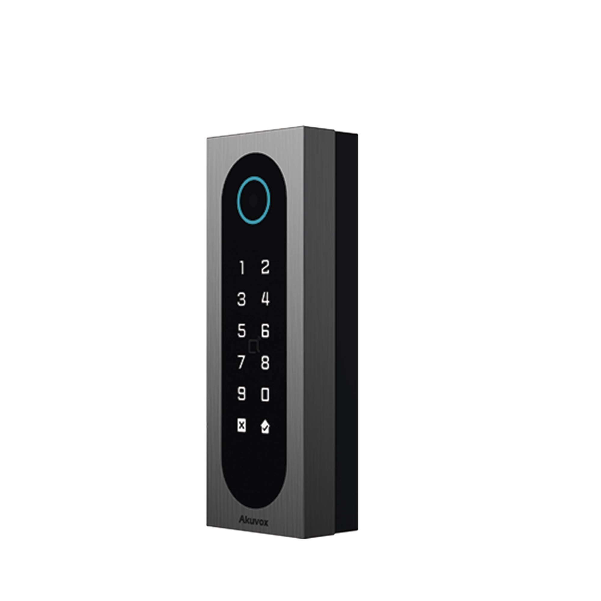 CONTROL DE ACCESO SLIM AKUVOX A08S / ALUMINIO Y VIDRIO TEMPLADO / IP65 & IK09 / CAPACIDAD PARA 20,000 TARJETAS / MÉTODOS DE ACCESO MULTI (QR, BLUETOOTH, PIN, RFID) / SOPORTA WIEGAND / 1 SALIDA DE RELAY-Paneles de Control de Acceso-AKUVOX-Bsai Seguridad & Controles