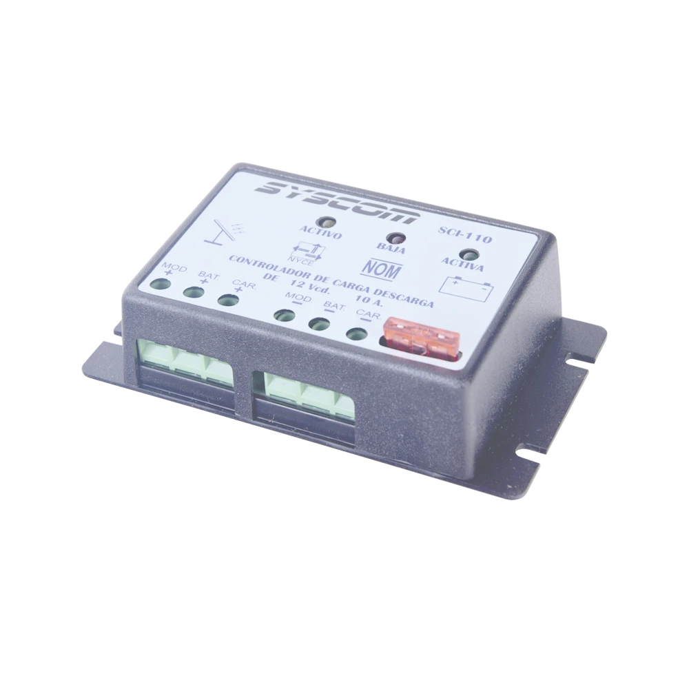 CONTROLADOR DE CARGA Y DESCARGA PARA SISTEMAS SOLARES, 10 A., 12 VCD-Controladores de Carga-GENERICO-Bsai Seguridad & Controles