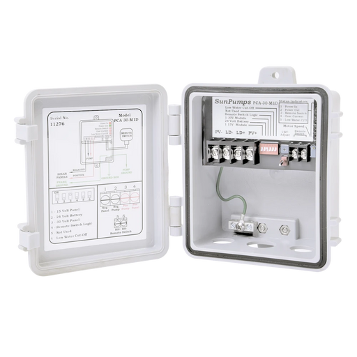 CONTROLADOR SOLAR PARA BOMBA SUMERGIBLE SERIE SDS-T, SDS-Q, SDS-D-Energía Solar y Eólica-SUN PUMPS-PCA-30M1D-Bsai Seguridad & Controles