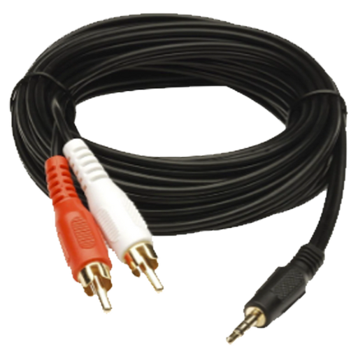 CONVERTIDOR 3.5MM ESTÉREO A 2 RCA MACHO 1.83M, PARA APLICACIONES DE AUDIO, COMPATIBLE CON AMPLIFICADORES VSSL Y EPCOM PROAUDIO-Megafonia y Audioevacuacion-EPCOM PROAUDIO-EP-RCA35-Bsai Seguridad & Controles