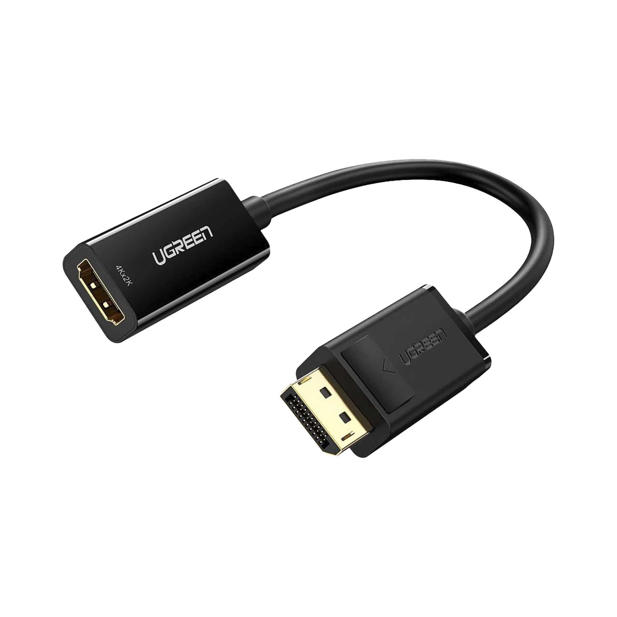 CONVERTIDOR DISPLAYPORT A HDMI 4K| 3D | HDR | BLINDAJE INTERNO | BOTÓN LIBERADOR | CARCASA DE ABS | PLUG & PLAY | CE, FCC, ROHS | CABLE DE 25 CM.-Cables y Conectores-UGREEN-40363-Bsai Seguridad & Controles