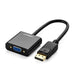 CONVERTIDOR DP MACHO A VGA HEMBRA (NEGRO)-PC y Smartphones-UGREEN-Bsai Seguridad & Controles