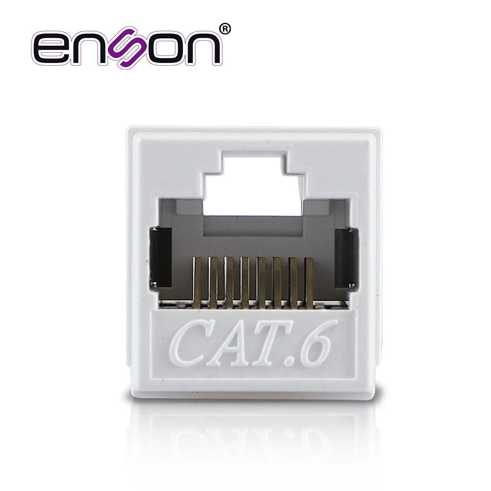 COPLE RJ45 ENSON EPRO-COP6 HEMBRA-HEMBRA CAT6 IDEAL PARA UNIR DE DOS SEGMENTOS DE CABLE UTP YA TERMINADOS-Canalizacion-ENSON-Bsai Seguridad & Controles