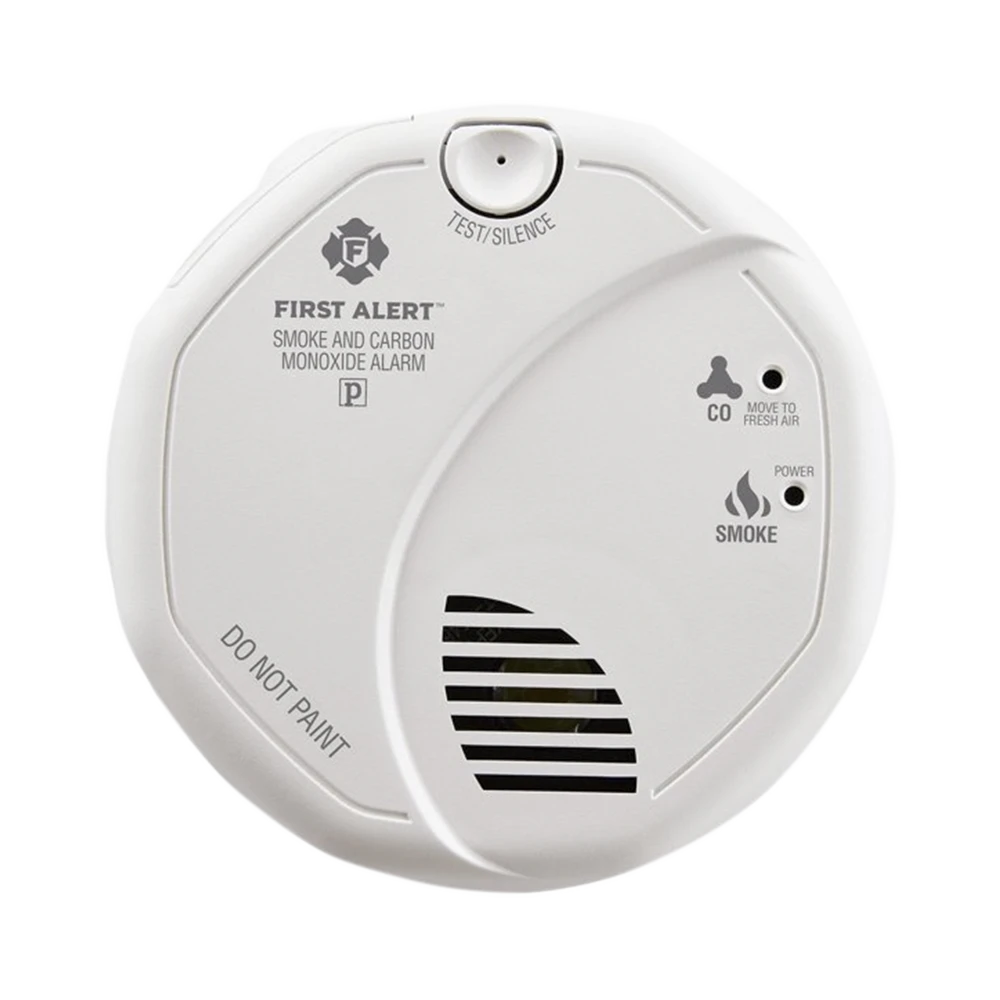 DETECTOR COMBO DE HUMO/CO, 120 VCA, NO REQUIERE PANEL, CON BATERÍA DE RESPALDO, SENSOR INTELIGENTE DE FALSAS ALARMAS-Detectores de Incendio y Gases-FIRST ALERT-Bsai Seguridad & Controles