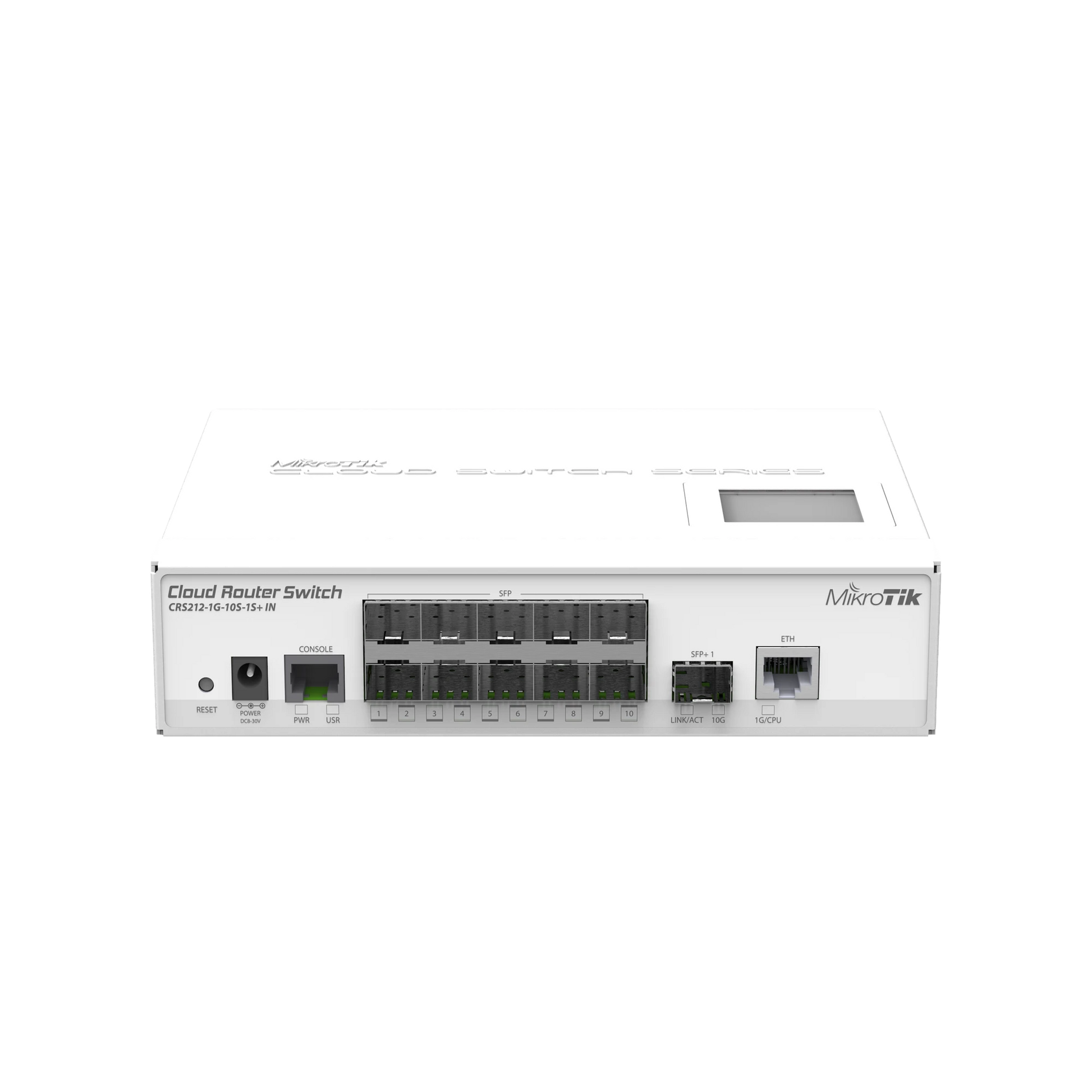 (CRS212-1G-10S-1S+IN) CLOUD ROUTER SWITCH CAPA 3, 10 PUERTOS SFP, 1 SFP+ (ESCRITORIO)-Switches-MIKROTIK-Bsai Seguridad & Controles