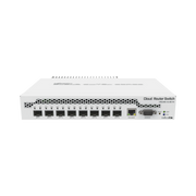 (CRS309-1G-8S+IN) SWITCH ADMINISTRABLE SISTEMA OPERATIVO DUAL, PUERTO 1G RJ45, 8 PUERTOS 10G SFP+ PARA ESCRITORIO-Switches-MIKROTIK-Bsai Seguridad & Controles