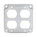 CUBIERTA DE 4" PARA 2 CONTACTOS DÚPLEX.-Área Eléctrica-RACO-HUB-907C-Bsai Seguridad & Controles