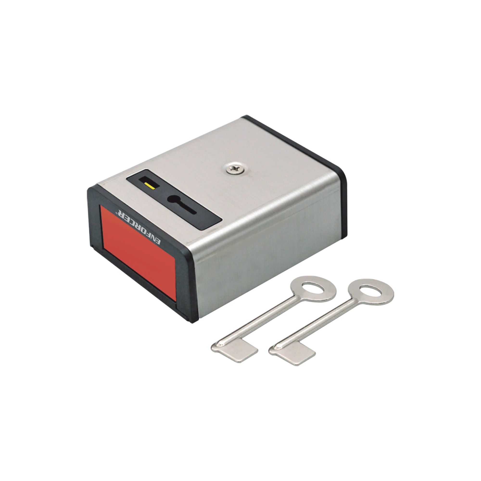 BOTÓN DE PÁNICO ENCLAVADO / RESTABLECIMIENTO MANUAL CON LLAVE / NORMALMENTE CERRADO / CUBIERTA METÁLICA-Accesorios Control de Acceso-ENFORCER SECOLARM-Bsai Seguridad & Controles