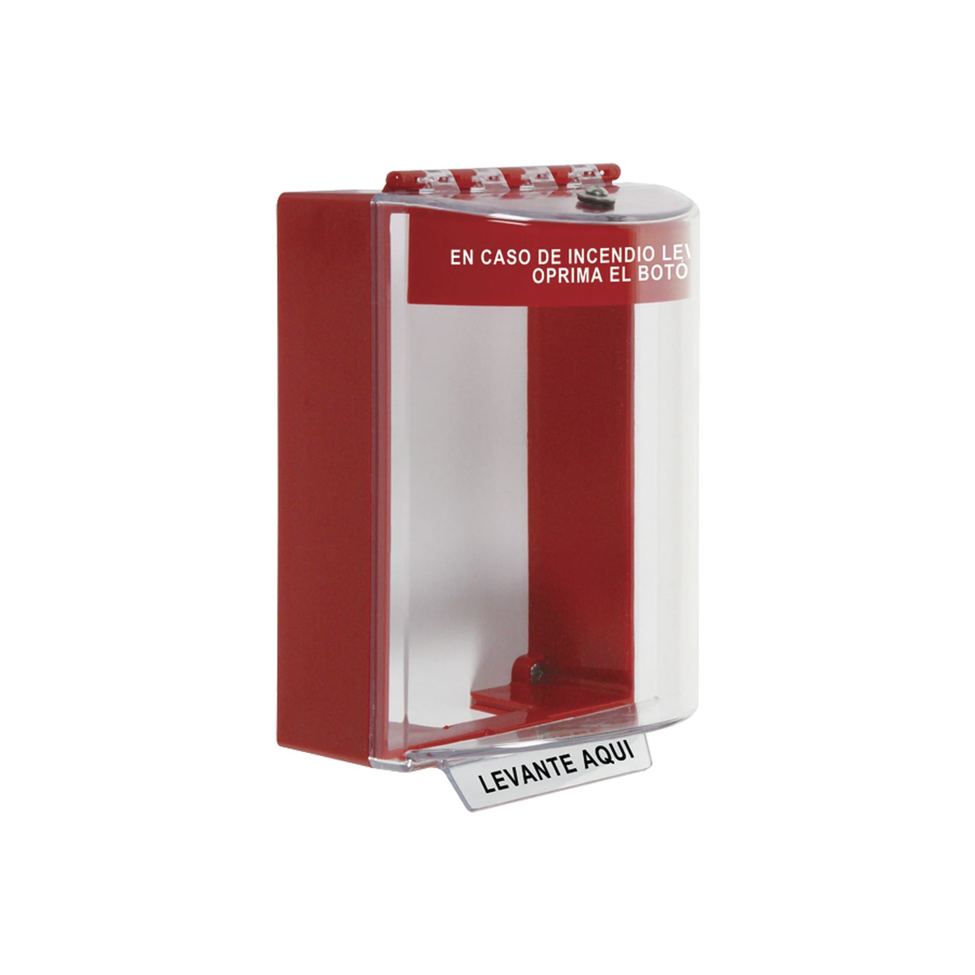 CUBIERTA UNIVERSAL CON SIRENA Y ESPACIADOR, TEXTO DE INCENDIO EN ESPAÑOL-Dispositivos Convencionales-STI-Bsai Seguridad & Controles