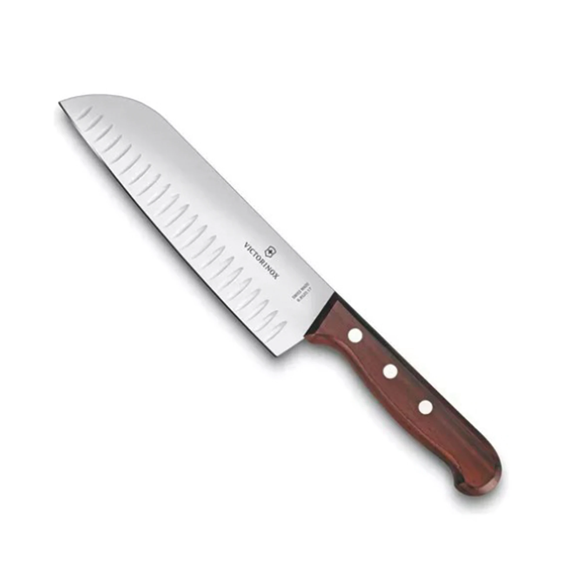 CUCHILLO SANTOKU WOOD DE 17 CM, FILO CON ALVÉOLOS ESTILO JAPONES.-Ferreteria-VICTORINOX-Bsai Seguridad & Controles