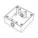 CAJA CUADRA DE 3/4" A PRUEBA DE INTEMPERIE/ CUENTA CON 2 SALIDAS.-Canalización-RAWELT-RC-04-83-Bsai Seguridad & Controles