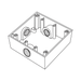 CAJA CUADRADA DE 3/4" (19.05 MM) A PRUEBA DE INTEMPERIE/ CUENTA CON 3 BOCAS.-Canalización-RAWELT-RC-0503-Bsai Seguridad & Controles