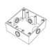 CAJA CUADRADA DE 3/4" (19.05 MM) A PRUEBA DE INTEMPERIE/ CUENTA CON 4 BOCAS.-Canalización-RAWELT-RC-0487-Bsai Seguridad & Controles