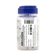 BOTE CON 100 PIEZAS DE PLUG MODULAR RJ45 / CAT 5E / CHAPADO EN ORO A 30 MICRAS / SIN BLINDAJE / FACIL INSTALACIÓN / USO INTERIOR / SOPORTA NORMA TIA-568B / CUMPLE CON ROHS 2.0-Cables y Conectores-HIKVISION-Bsai Seguridad & Controles