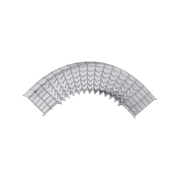 CURVA PRE-FABRICADA HORIZONTAL DE 90° CON MEDIDAS DE 54 MM DE PERALTE Y 100 MM ANCHO (54/100 MM)-Charola-CHAROFIL-Bsai Seguridad & Controles