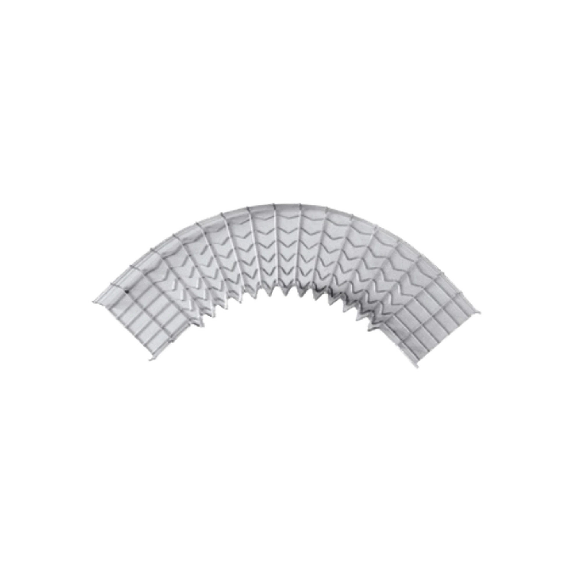 CURVA PRE-FABRICADA HORIZONTAL DE 90° CON MEDIDAS DE 54 MM DE PERALTE Y 150 MM ANCHO (54/150 MM)-Charola-CHAROFIL-Bsai Seguridad & Controles