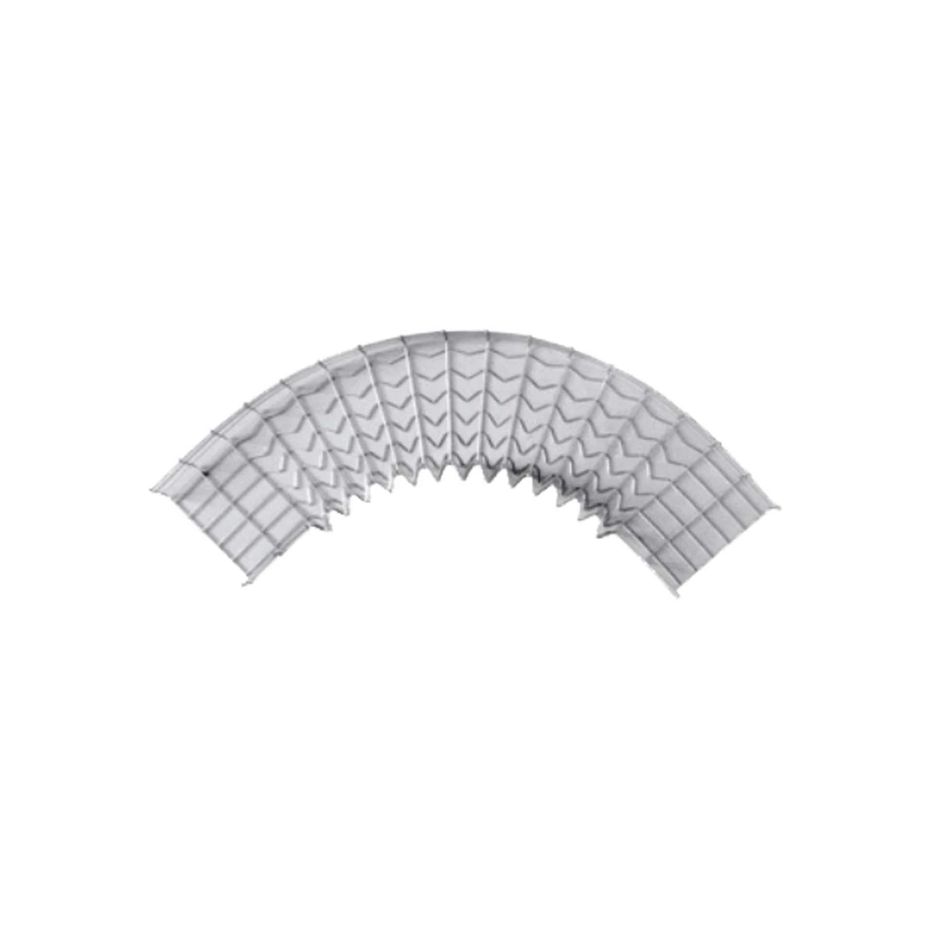 CURVA PRE-FABRICADA HORIZONTAL DE 90° CON MEDIDAS DE 54 MM DE PERALTE Y 300 MM ANCHO (54/300 MM)-Charola-CHAROFIL-CH-C90-54/300EZ-Bsai Seguridad & Controles