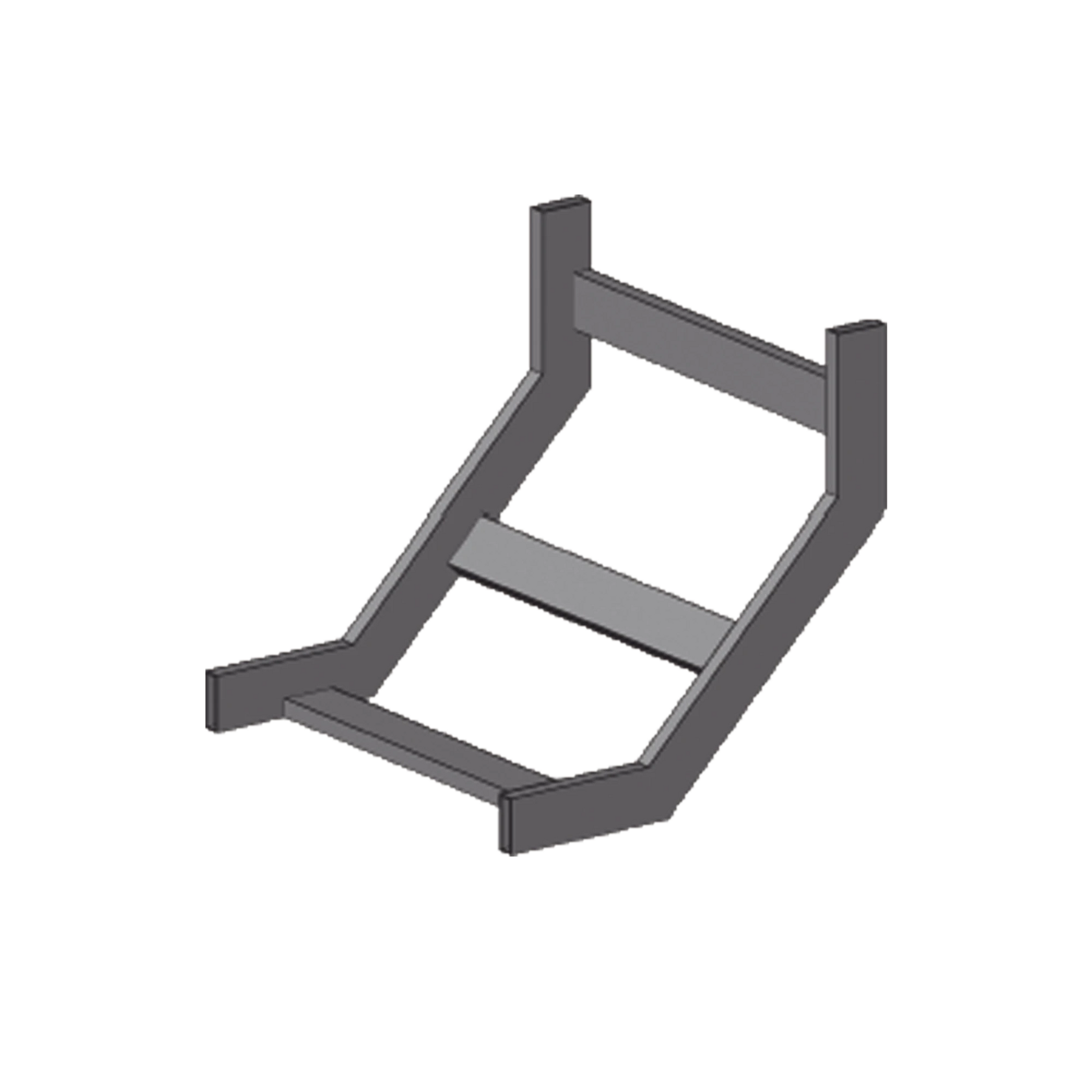 CURVA VERTICAL INTERIOR EPOXICA PARA CHAROLA TUBULAR DE 12 DE ANCHO, INCLUYE COPLE Y TORNILLERÍA-Charolas Tipo Malla-CHAROFIL-Bsai Seguridad & Controles