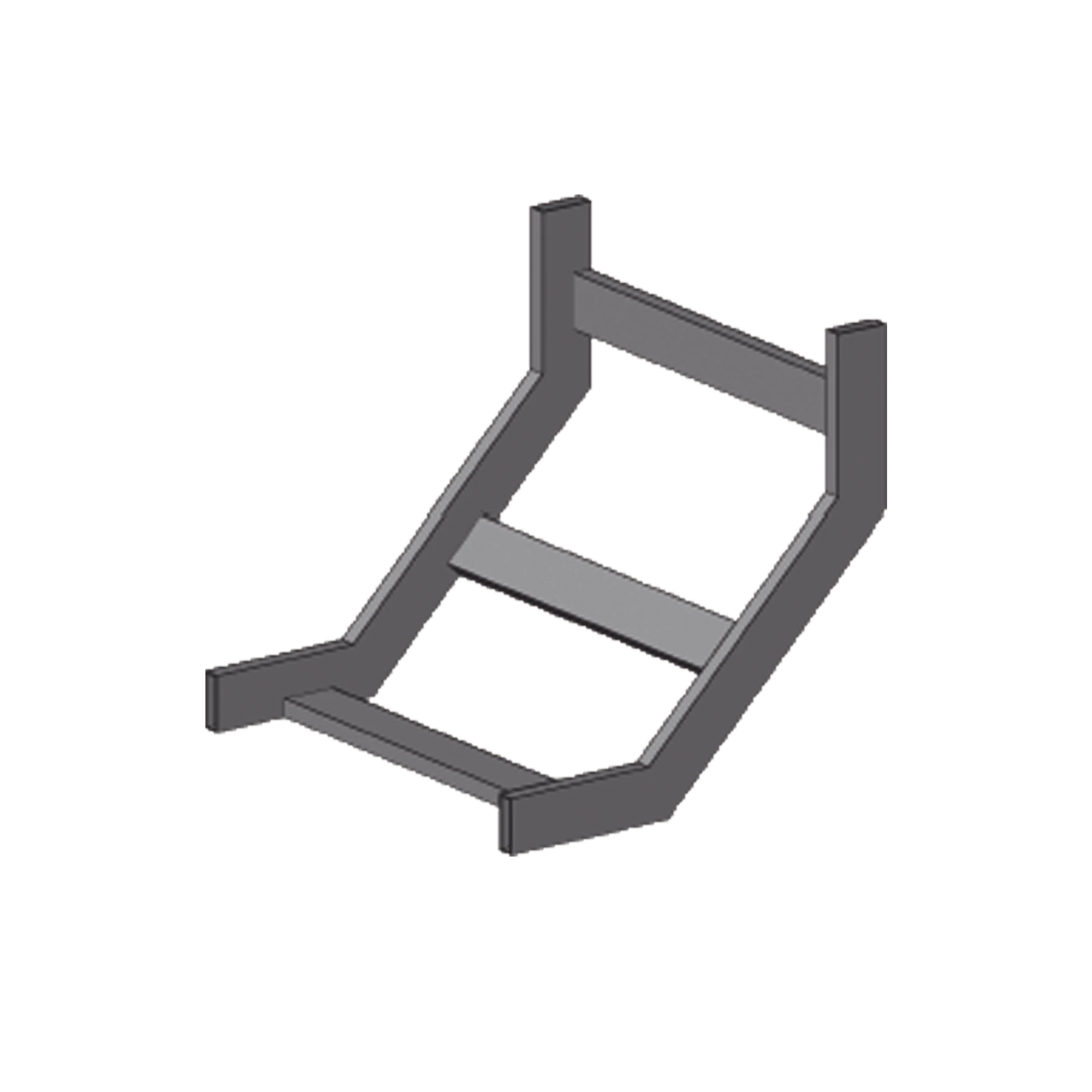 CURVA VERTICAL INTERIOR EPOXICA PARA CHAROLA TUBULAR DE 12 DE ANCHO, INCLUYE COPLE Y TORNILLERÍA-Charolas Tipo Malla-CHAROFIL-Bsai Seguridad & Controles